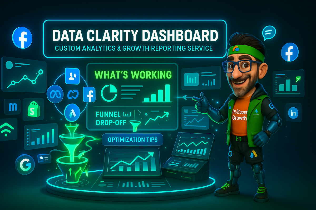 Data Clarity Dashboard: Real-Time Analytics + Growth Reporting