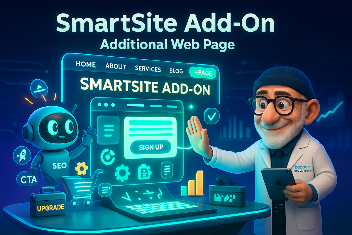 إضافة SmartSite: صفحة ويب إضافية (لكل صفحة)