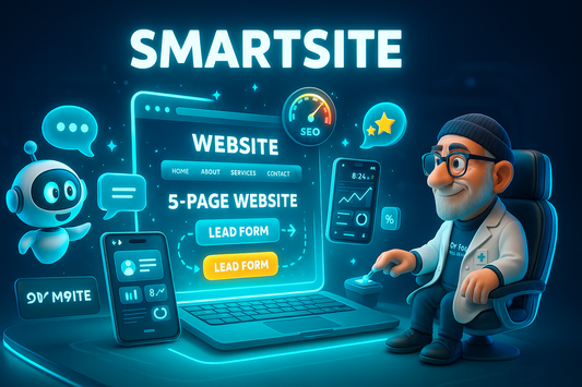 SmartSite: موقع ويب مخصص للتحويل مكون من 5 صفحات